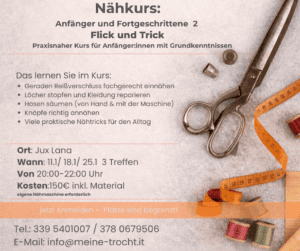 Kurse Nähkurs Flick und Trick