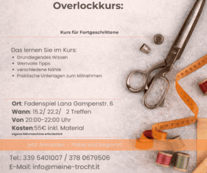 Kurse Nähkurs Overlock